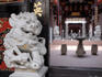 Intricately carved lion at entrance to Eng Choon Association, an ancestoral home.