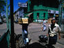 La Vega Market gate in Santiago.