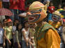 Dancers wearing Phra Lak Phra Lam costumes, Pi Mai Lao parade.