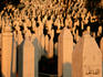 Muslim war cemetery headstones.