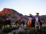 Sunset horseback ride at Grand Canyon West Ranch, near Meadview.