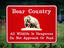 Bear warning sign, Glacier National Park