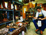 Bootmaker at work.