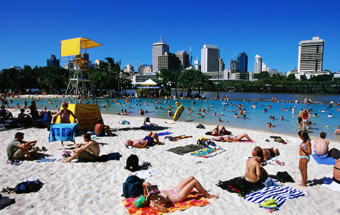 Pauls Breaka Beach, South Bank Parklands.