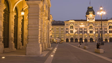 Palazzo Comunale City Hall on Piazza dell'Unita d'Italia Square.