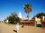 Person walks past Tomb of the Mahdi.