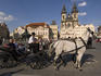 Horse carriage in Old Town Square.
