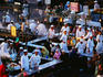 Food stalls at plaza Djeema el-Fna.
