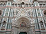 Marble facade of the Basilica di Santa Maria del Fiore.