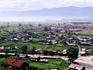 Town on the shores of Lake Baikal seen from the Trans-Siberian & Circumbaikal Railways.