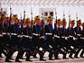 Military parade in Cathedral Square in the Kremlin.