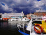 Tour boat arriving in harbour.