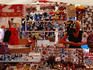 Craft and souvenir stall at kauppatori (fish market) on harbour.