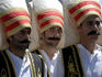 Members of procession celebrating the Conquest of Istanbul by the Turks on 28th August (28/5/2006).