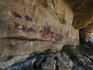 Rock art in Game Pass Shelter, Kamberg Nature Reserve.