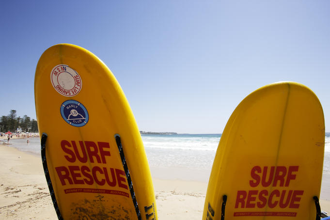 Surf rescue boards, Manly Beach.