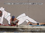 Sunbathers at Brighton Baths Athletic Club.