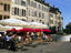 Outdoor cafes, Place du Bourg-de-Four.