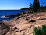 Rocky coastline.