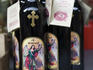 Serbian semi-dry red wine with Serbian saint Sveti Arandjel on label.
