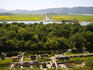 Greek-Roman archaeological site from hilltop, Butrinti.