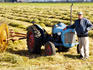 Farmer in Hunter region with1960's tractor.