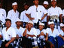 Group of Balinese boys and men.