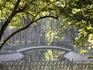 Bridge in Planty Park in early morning light.