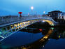 Ha'penny Bridge over Liffey River.