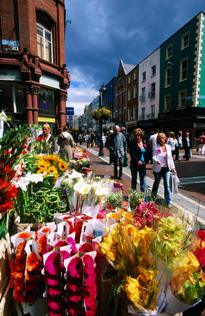 Grafton street pedestrian mall.