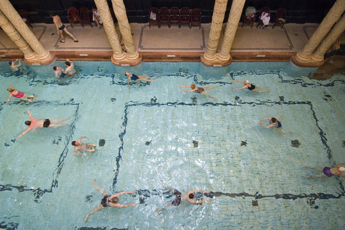 Spa pool at Hotel Gellert and Spa.
