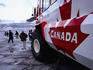 Snowcoach on Athabasca Glacier.