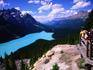Lookout over Peyto Lake from Bow Summit.