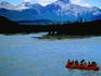 Rafting on the Athabasca River.