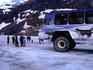 Snowcoach on Athabasca Glacier.