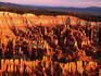 Overhead of Bryce Canyon at dawn from Bryce Point.