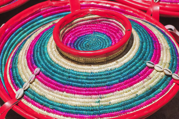 Basket in which Injera is served (a traditonal pancake like bread) at Gidir Magala market (previously known as Muslim market).