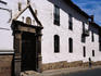 Historic whitewashed building.