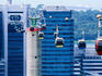 Cable-car ride to Sentosa from Mt Faber.