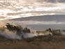 Steam vents.