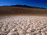 Clay pan and dune near Stovepipe Wells.