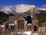 St Malo Chapel, Peak to Peak Highway, with Mt Meeker in background.
