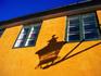 Shadow of lantern on building, Nyboder.