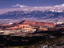 Henry Mountains from Highway 12 at Larb Hollow Overlook.