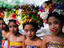 Portrait of Rejang dancers, Bali