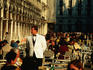 Outdoor dining in San Marco Piazza.
