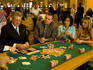 Playing poker at Caesars Palace and Casino.