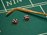 Craps table at Caesars Palace and Casino.