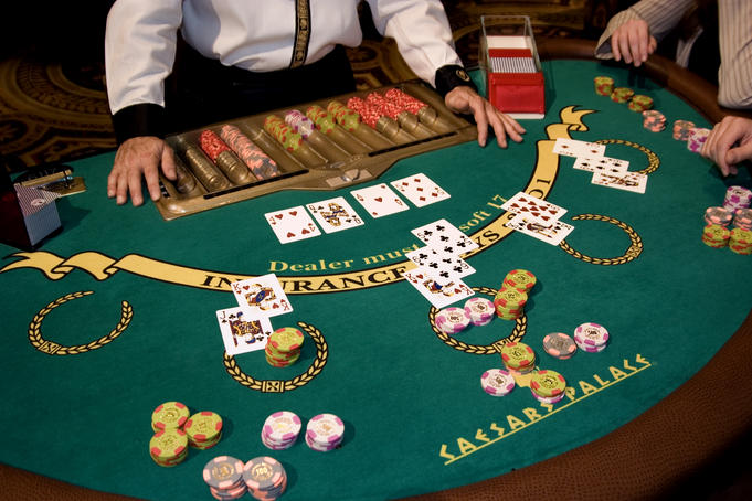 Blackjack table Caesars Palace and Casino