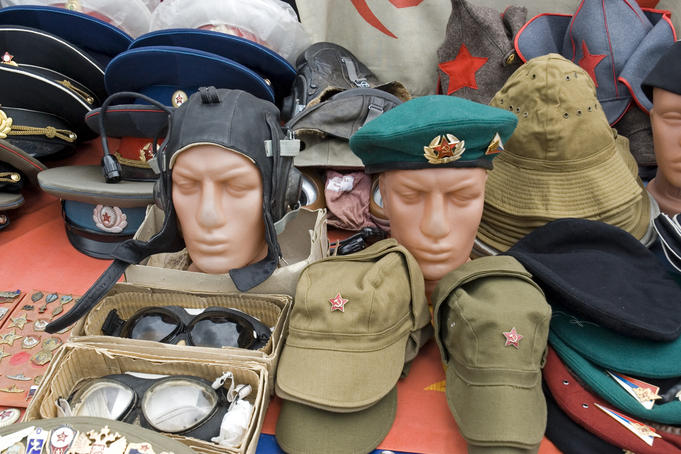 Soviet military souvenirs.